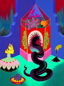 奏鸣曲，2021 年（丙烯酸画板）