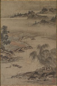 15世纪中叶至晚期，夏季耕种和放牧水牛。 作者 卡诺朱信