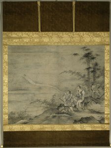 Genii Gama Sennin和Tekkai Sennin，公元16世纪后半期。 作者 卡诺、本信