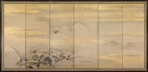 夏季和冬季景观，一对，1600年代。
