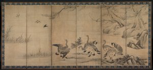 野鹅，1500年代末-1600年代初。
