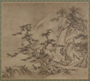 风景，室町时期，1519-1592年。