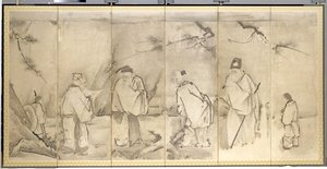商山四老，16世纪。