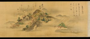 近江省八景》，江户时期，1670年。
