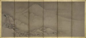 富士山和松原点，屏幕 作者 鹿野