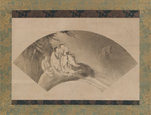 云上飞翔的雷西，16世纪。 作者 卡诺雪信