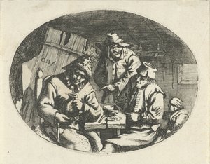 餐桌上的农民连队 作者 Cornelis A. Hellemans（拒绝归属）