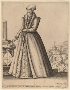 玛丽，匈牙利女王 作者 Karel van Sichem after Christoffel
