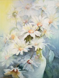 菊花，Snowcap 作者 卡伦·阿米蒂奇（Karen Armitage）