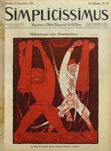 军国主义还是共产主义，《Simplicissimus》封面插图