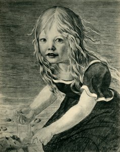 1943年，艺术家女儿玛丽（Marie）在海边的肖像，1816年。 作者 卡尔·弗里德里希·辛克尔