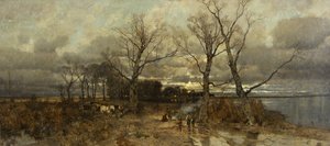 荷兰的风景，约1885-90（布面油画