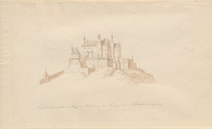 Landstuhl Castle b.Lautern的Kaisers，属于Princes v. Sickingen的。 作者 卡尔·朱利叶斯·冯·莱波尔德