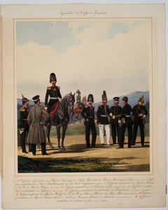 1867年，俄罗斯帝国掷弹兵步兵的步兵 作者 卡尔·卡洛维奇·皮拉茨基