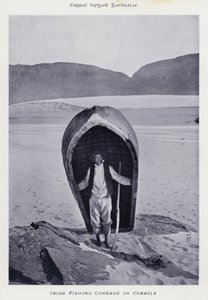 爱尔兰钓鱼咖喱或 Coracle（黑白照片） 作者 卡尔·卡洛维奇·皮拉茨基