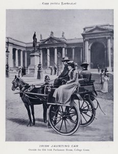 爱尔兰 Jaunting 车（黑白照片） 作者 卡尔·卡洛维奇·皮拉茨基