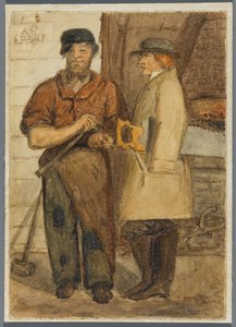 两位石头工人，1864年（黑人媒体透支）