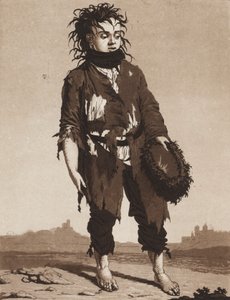 年轻的乞丐》，约1800年。 作者 卡尔·路德维希·伯恩哈德·布赫霍恩