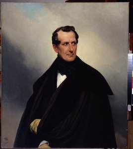 "弗拉基米尔-穆辛-普希金（Moussine Pouchkine）伯爵肖像（1798-1854 年）"。卡尔-巴甫洛维奇-布留尔洛夫（布留尔洛夫）（1799-1852 年）1830 年作品 俄罗斯阿尔汉格尔斯克地区艺术博物馆 作者 卡尔·巴甫洛维奇·布留洛夫