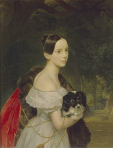 乌利亚娜·史密诺娃（Ulyana M.Smirnova）的肖像，1837-1840年 作者 卡尔·巴甫洛维奇·布留洛夫