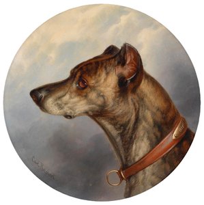 Hundeportrait 作者 卡尔·赖希特