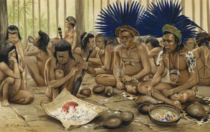 巴西中部Bororo印第安人的死亡节日 作者 卡尔·冯·施泰宁