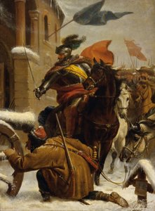 1643 年约翰-德-韦尔特（Johann de Werth）在图特林根附近的袭击 作者 卡尔·冯·布拉斯