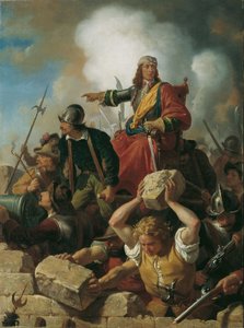 维也纳对土耳其人的防御，1683年，约1865年。