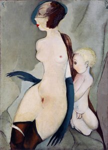 “Madone de la rue Marijas a Riga, Lettonie”（马里哈斯街的圣母）Peinture de Karlis Padegs (1911-1940) - 1932 - 布面油画 尺寸 94x68 cm 拉脱维亚共和国国家艺术博物馆，里加