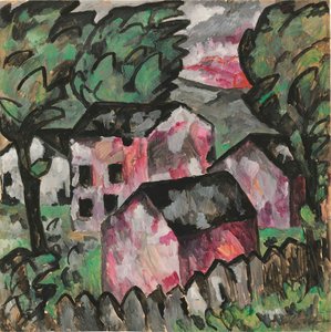 景观，1911年。 作者 卡齐米尔·塞韦里诺维奇·马列维奇