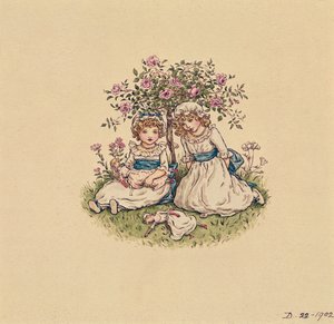 1902年圣情人节的插图（纸上的wc） 作者 凯特·格林威（Kate Greenaway）