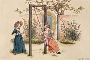 1914年圣情人节的插图（纸上的wc） 作者 凯特·格林威（Kate Greenaway）