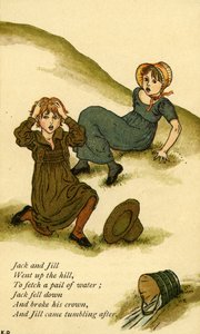 杰克和吉尔》插图 作者 凯特·格林威（Kate Greenaway）