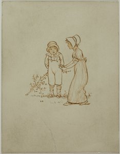 小男孩和小女孩 作者 凯特·格林威（Kate Greenaway）