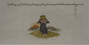 瞌睡虫，来自 "儿童生活中的一天"。 作者 凯特·格林威（Kate Greenaway）