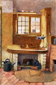 厨房泵，Rolleston by Kate Greenaway 作者 凯特·格林威（Kate Greenaway）