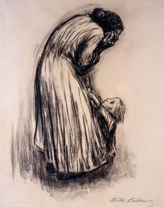 带孩子的绝望女人， 作者 凯特·珂勒惠支