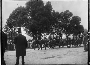 海德公园，威斯敏斯特市，伦敦，1907 年 1 月 6 日（黑白照片）