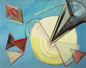 巴赫的回声 1930 年（布面油画） 作者 凯瑟琳索菲三人行