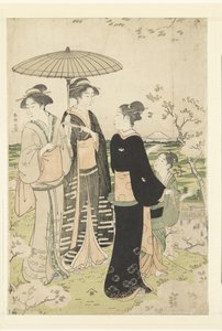 在旭冈山欣赏樱花 作者 秩父谷正左卫门