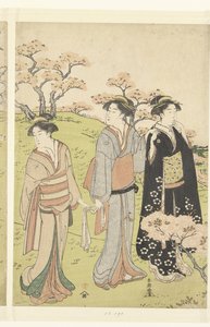 飞鸟山赏樱花 作者 胜川俊町