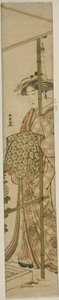 库雷桑欣赏菊花 作者 胜川俊町