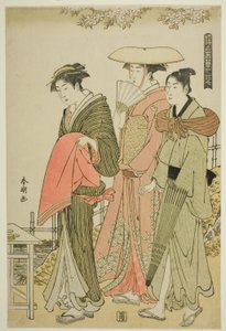 花，选自 "浮世雪、月、花（浮世绘）"系列 作者 胜川俊町