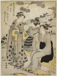 秋天的兔耳鸢尾花，选自 "四季花卉吟诵 "系列