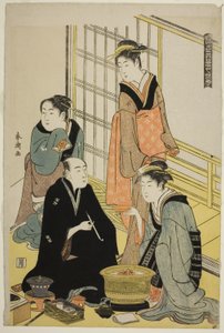 雪，选自 "浮世雪、月、花（浮世绘）"系列 作者 胜川俊町