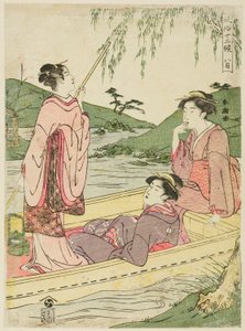 八月（Hachigatsu），选自 "十二个月的流行习俗（Fuzoku juni ko）"系列 作者 胜川俊町