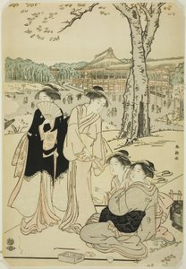 上野赏樱 作者 胜川俊町