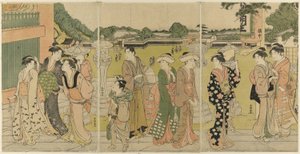 参观供奉不动尊的寺庙 作者 胜川俊町