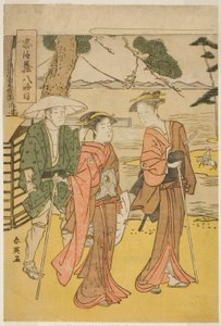 第八幕新婚旅行》（Michiyuki），选自话剧《四十七忠臣库》（Chushingura） 作者 胜川俊英