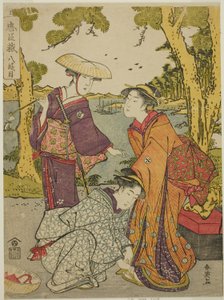 第八幕新婚旅行》，选自话剧《四十七忠臣库》。 作者 胜川俊英